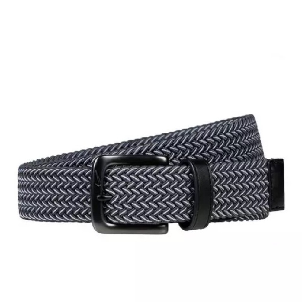 Nike Golf Men's Gray & White Woven Belt Large